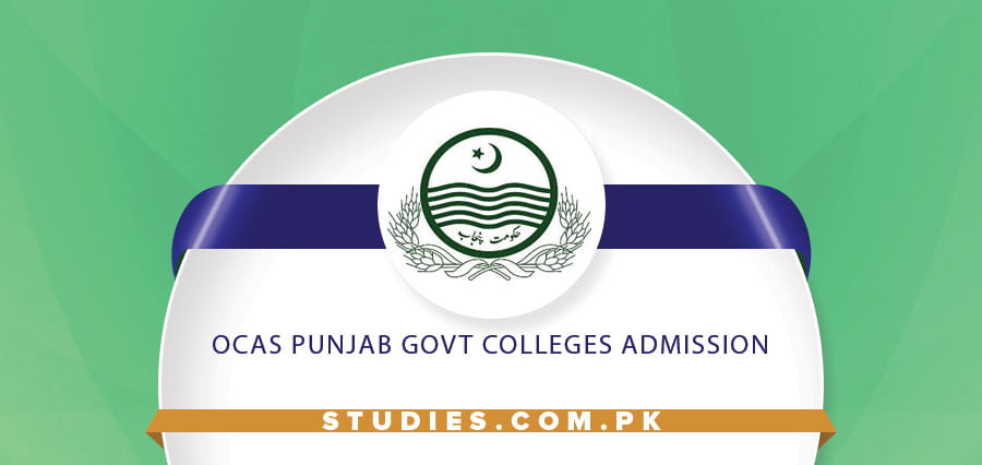 OCAS Punjab Govt Colleges Admission