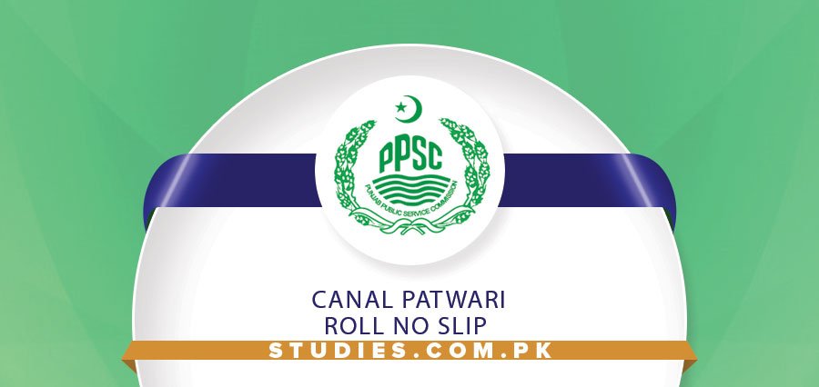 Canal Patwari Roll No Slip