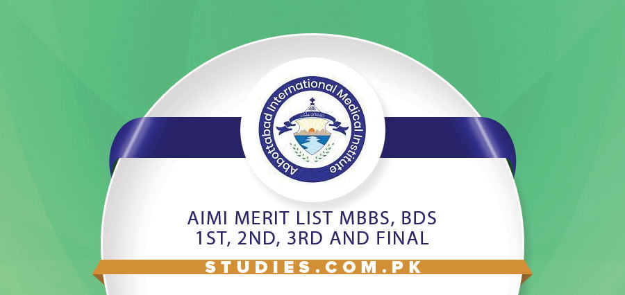 AIMI Merit List 2024 MBBS, BDS 1st, 2nd, 3rd And Final