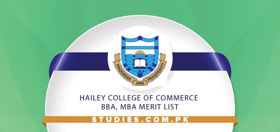 Hailey College Of Commerce BBA, MBA Merit List