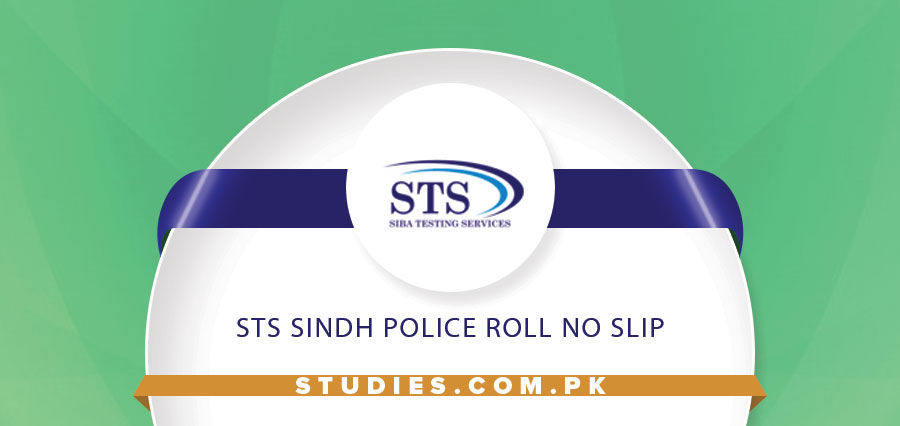STS Sindh Police Roll No Slip