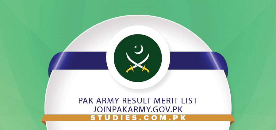 Pak Army Result Merit List joinpakarmy.gov.pk